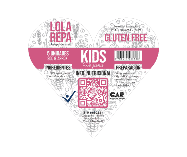 Kids Corazón Vegana