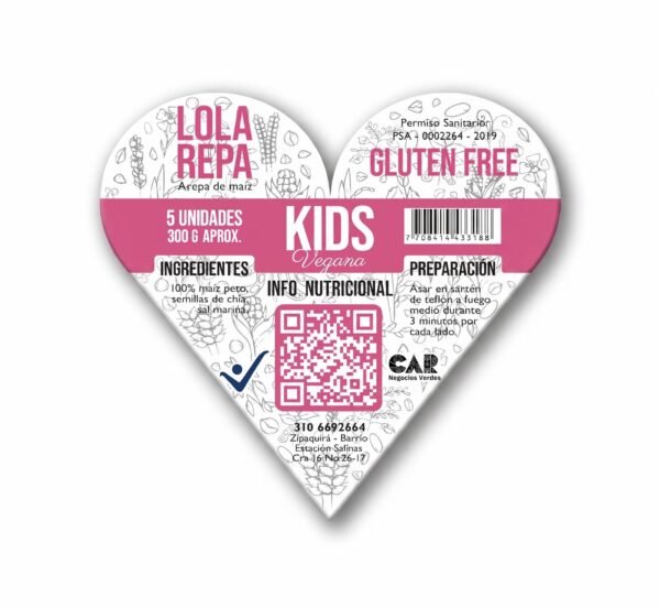 Kids Corazón Vegana